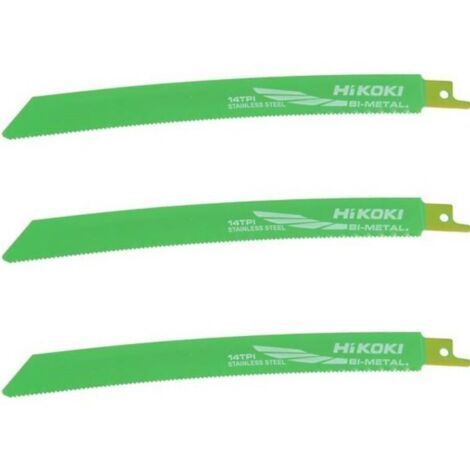 Hikoki 752044 Lame scie droite 200 mm RCM40B INOX 3 pièces (1/3)