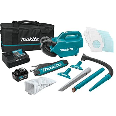Makita CL121DSM - Aspirateur sans-fil - 12V Li-ion - Kit (1x batterie 4,0 Ah) - 1300 L/min - 0,5L