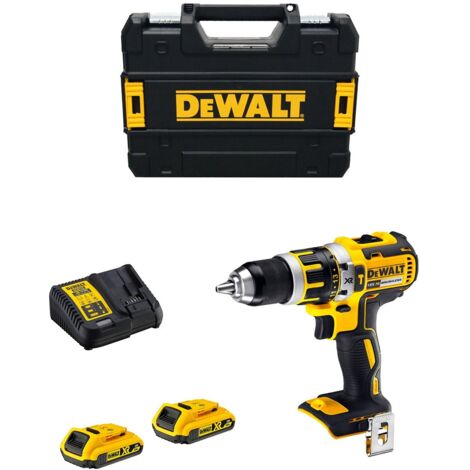 DEWALT DCD795D2-QW - XR 18V 13mm 60Nm marteau perforateur à batterie sans balais avec 2 x 2.0Ah Li-Ion batteries avec boîtier TSTAK