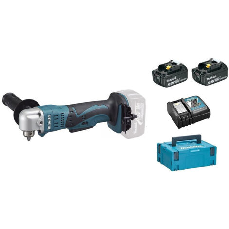 Makita wiertarko-wkrętarka kątowa 18v 2x3,0ah li-ion dda350rfj (1/2)