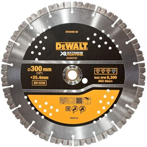 Lame diamantée pour béton 300x25,4mm DeWALT DT20460 (1/4)