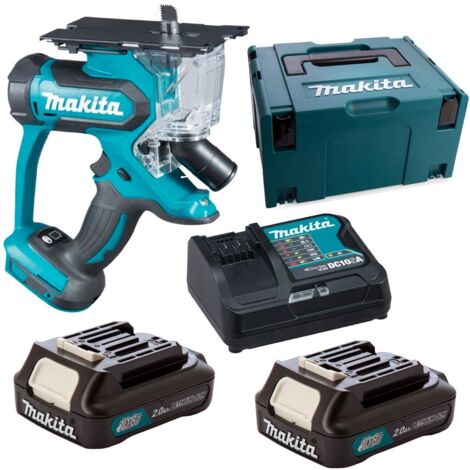 Découpeuse 12V pour plaques de plâtre 2x2Ah Makita SD100DSAJ (1/2)