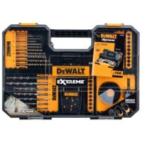 Dewalt – Foret à métaux pour perceuse – Coffret de 100 pièces – Acier haute qualité – Compatible avec bois, béton, métal et pierre