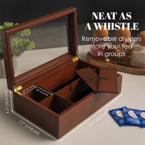 Rangement Sachets Thé élégant Boîte à Thé En Bois 16 Compartiments Arbre De Vie – Organisateur Sachets De Thé Avec Couvercle Transparent 32x32x9,1 Cm Rangement Sachets Thé élégant Boîte à Thé En Bois 16 Compartiments Arbre De Vie – Organisateur Sachets De Thé Avec Couvercle Transparent 32x32x9,1 Cm