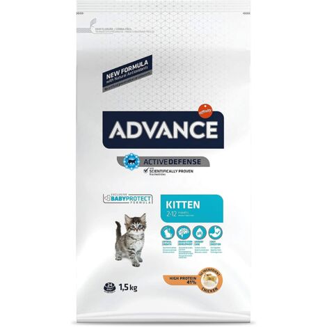 Advance chat kitten poulet - baby protect 1,5kg (1/4)