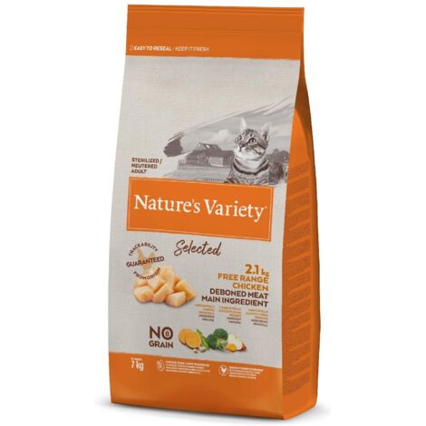Nature's Variety Poulet Stérilisé Adulte Sans Céréales - Aliment au poulet pour chats adultes stérilisés