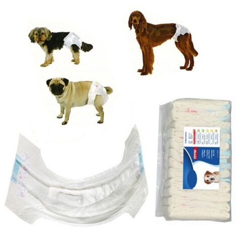 Couche culotte pour chien  Désignation : Couche M-XL  Taille : 36 à 52 cm Trixie 23634