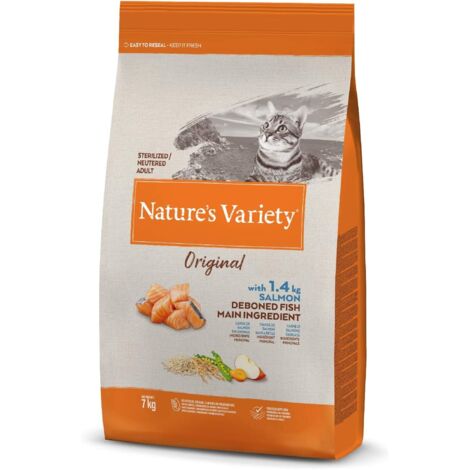 Croquette chat nv ori saumon 1,25 kg (1/5)