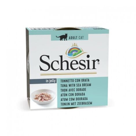 SCHESIR pour chats Oceanic Adult en gelée Thon à la dorade 85 g