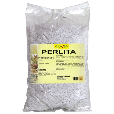 Sac de perlite 5 litres – Amendement naturel pour aération et hydroponie – Roche siliceuse volcanique – Non toxique et durable – Flower (1/2)