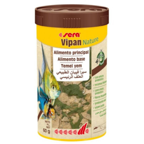Sera Vipan Nature - Alimento Principal en Escamas para Peces de Agua Dulce