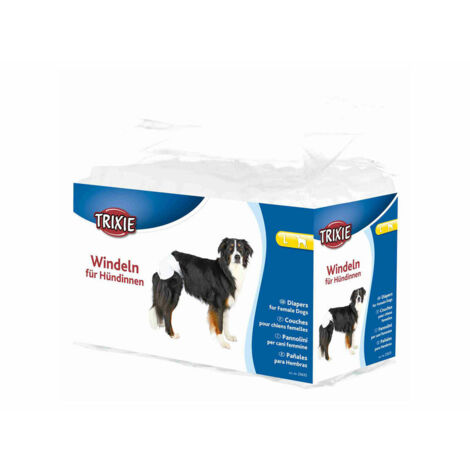 Trixie 12 Pañales Perros hembra ultra absorbentes L