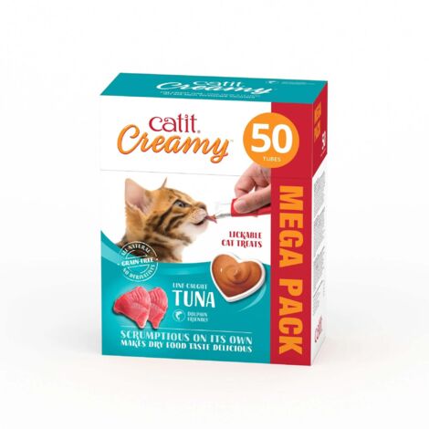 Snacks cremosos para gatos Catit Creamy – 50 Tubos