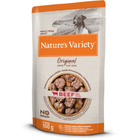 NATURE VARIETY PATÉ PERRO MINI TERNERA 150GR