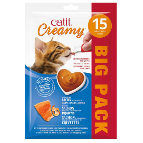Snacks cremosos para gatos Catit Creamy – 15 Tubos