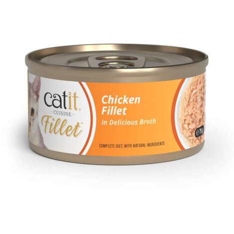 Pollo desmenuzado para gatos Catit Cuisine Fillet