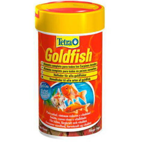 TETRA GOLDFISH alimento completo en copos para carpines dorados -