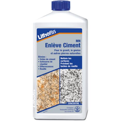 Lithofin Mn Enlève Ciment 1 L - Élimine Le Voiles De Ciment