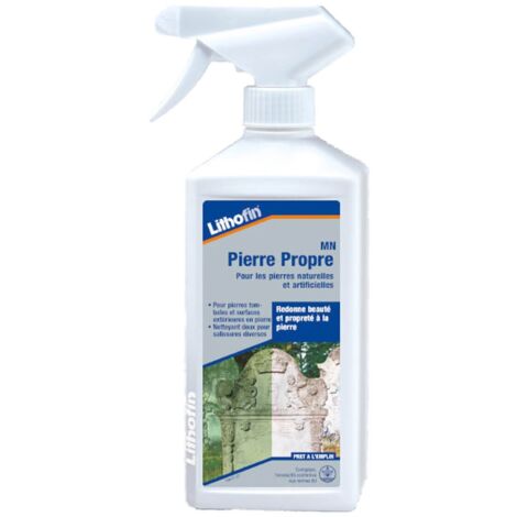 Nettoyant pierre naturelle Lithofin MN Spray 500 ml – Élimine salissures et traces – Formule douce pour surfaces sensibles