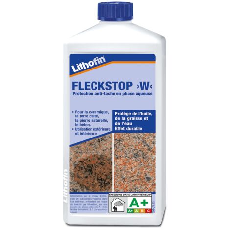 Lithofin – Protecteur anti-taches invisible 1L – Pour surfaces en céramique, pierre et béton – Rendement 10-25 m²/L – Application facile