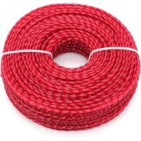 Memkey – Fil pour débroussailleuse nylon 3,0 mm – Longueur 56 m – Compatible têtes de coupe 2/4 lignes – Pour coupes difficiles et haute visibilité - 3mmx56m