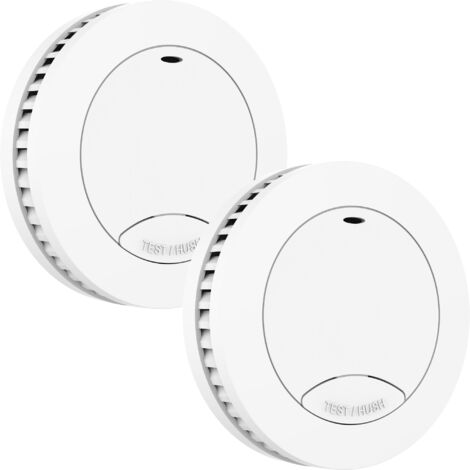 Détecteur de fumée Aroha Safety Pro Mini - Batterie 10 ans - Détecteur de fumée - Alarme incendie - 2 pièces