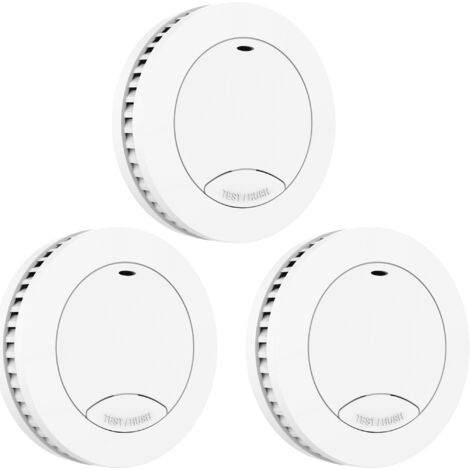 Détecteur de fumée Aroha Safety Pro Mini - Batterie 10 ans - Détecteur de fumée - Alarme incendie - 3 pièces