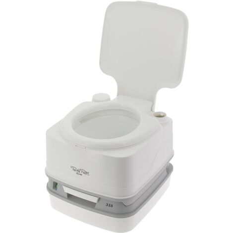 Inodoro portátil y kit de sujeción Qube 335 blanco 10 L+10 L Thetford
