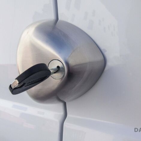 Cerradura para furgonetas Blackstone Silver COMBO - cerradura de seguridad de acero inoxidable - 1 cerradura + 2 llaves