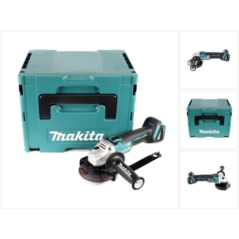Makita – Meuleuse d'angle sans fil 18V – Moteur sans charbon – Ø 125 mm – Technologie ADT pour performance optimale – Boîtier de transport Makpac - DGA504ZJ