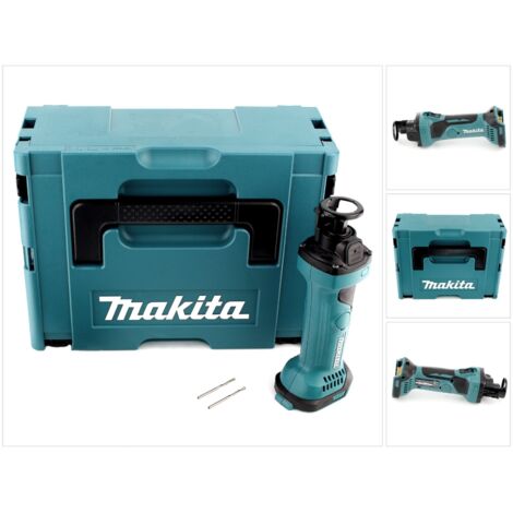Makita – Affleureuse plaque de plâtre 18V – Moteur Brushless – Réglage de profondeur – 30 000 tr/min – Boîtier de transport MAKPAC - DCO 180 ZJ