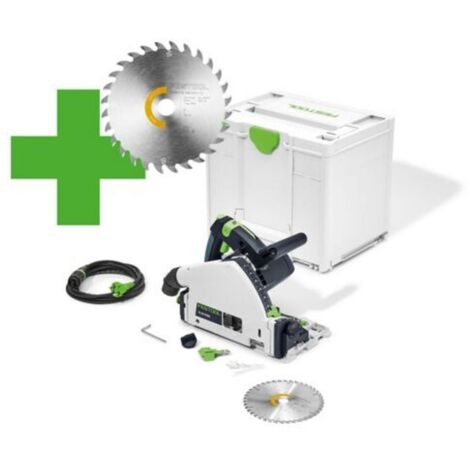 Festool – Scie plongeante 55mm – Protection contre éclats amovible – Moteur puissant pour coupes nettes – Accessoires inclus (1/10)