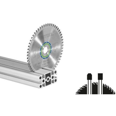 Festool – Lame de scie circulaire 216mm – Pour aluminium, plastiques et métaux non ferreux – 64 dents – Largeur de coupe 2,3mm – Ø alésage 30mm