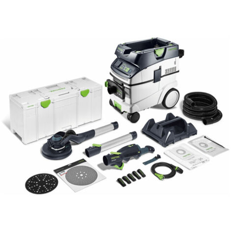 Festool – Ponceuse à bras Planex 220mm – Moteur EC 400W – Vitesse 5000-8500 min-¹ – Aspiration régulable pour cloisons sèches
