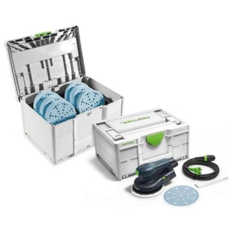 Festool – Ponceuse excentrique 150mm – Moteur sans charbons EC-TEC – Vitesse 6000-10000 min-1 – Course 5mm – Pour ponçage intermédiaire et dégrossissant (1/10)