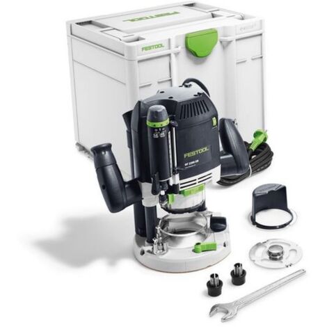 Festool – Défonceuse OF 2200 EBQ-Plus 2200W – Vitesse 10 000-22 000 min⁻¹ – Ø pince 6-12,7 mm – Réglage profondeur 80 mm – 576215