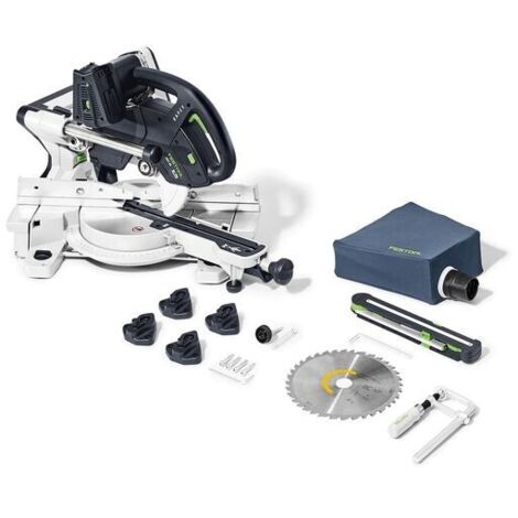 Festool – Scie à onglet sans fil 18V – Moteur EC-TEC sans charbons – Angle d'onglet 60° – Profondeur de coupe 60mm – Pour bois dur et teck