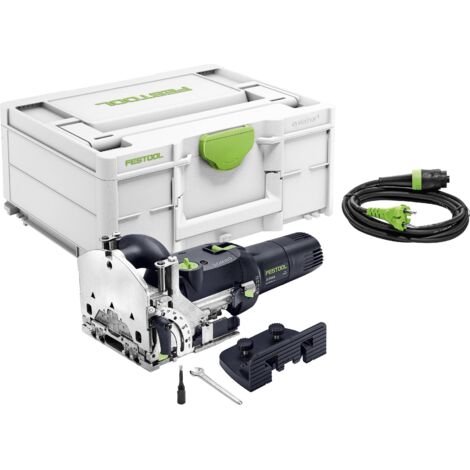Défonceuse à chevilles Festool DF 500 RQ-Plus – Puissance 420W – Profondeur de fraisage max. 28mm – Vitesse 25500 min⁻¹ – Pour assemblages précis (1/5)