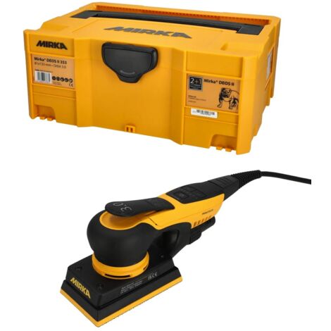 Mirka – Ponceuse orbitale électrique 300W – MID3534044CA – Plateau 81x133mm – Vitesse 5000-10000 tr/min – Moteur sans charbons – Ponçage bois dur - II 353 CV EN