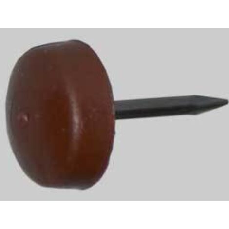 Paracolpo con chiodo diametro 8 mm - marrone conf. da 200 pz