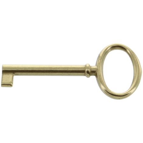 Chiave in ottone lucido femmina Metal Style per armadi e cassetti mobili