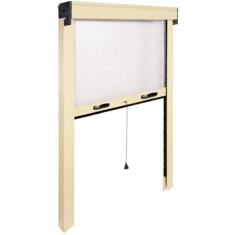 ZANZARIERA AVVOLGIBILE VERTICALE 140x160 cm - Colore Avorio