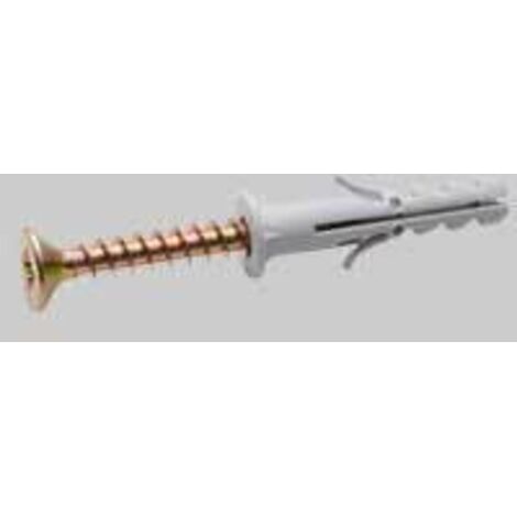 Tassello a espansione con collarino in nylon  diametro 6x30 mm - vite-screw 5,0x40 mm conf. da 200 pz