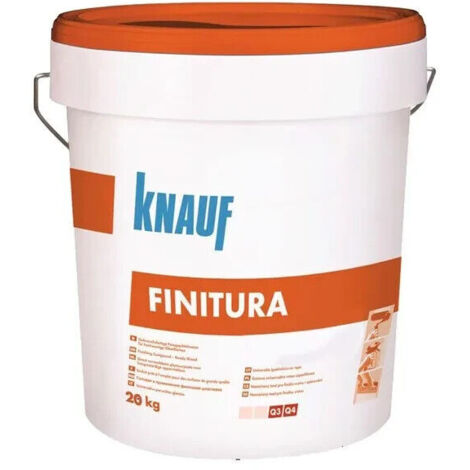 Stucco pronto in pasta KNAUF Finitura Bianca per rasatura liscia 20 kg