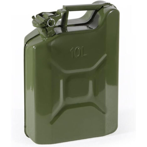 TANICA CARBURANTE IN METALLO ACCIAIO LAMINATO LT.10 VERDE OMOLOGATA VERDELOOK (1/3)