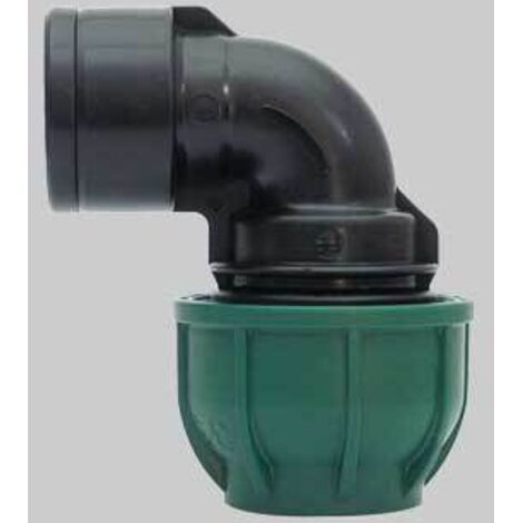 GOMITO A 90° A STRINGERE CON DERIVAZIONE FIL. FEMMINA Ø mm