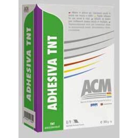 Adesivo colla in polvere acm adhesiva per carta da parati e rivestimenti murali in tessuto NON TESSUTO E VINILICI TNT 300 GRAMMI