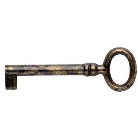 CHIAVE MOBILI ANTICO MG8424 METALSTYLE - ZAMA OTTONE ANTICATO MM 70 - 10 pezzi