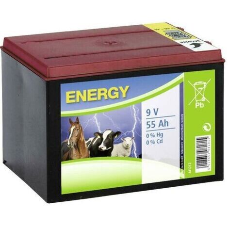 Batteria Per Elettrorecinzione Kerbl Volt 9 Ah 55 Ore 5000 A Secco - 1 Pz