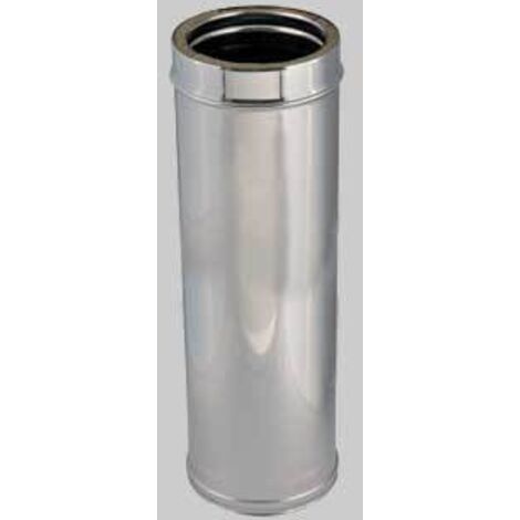 Tubo doppia parete per canne fumarie diametro 130/180 x 500 mm